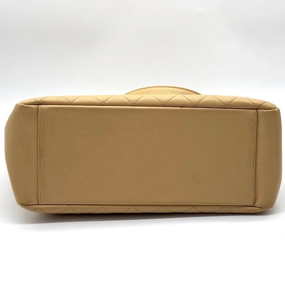 Chanel Beige Quilted Caviar Leather GST Shopper Tote - Picture 5 of 12